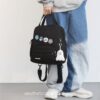 Aesthetic Portable Checkered Mini Backpack 12