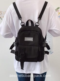 Canvas Anti-theft Shoulder Mini Backpack 2