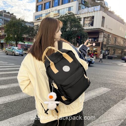 Kawaii Simple Waterproof Rucksack High Quality Backpack 15