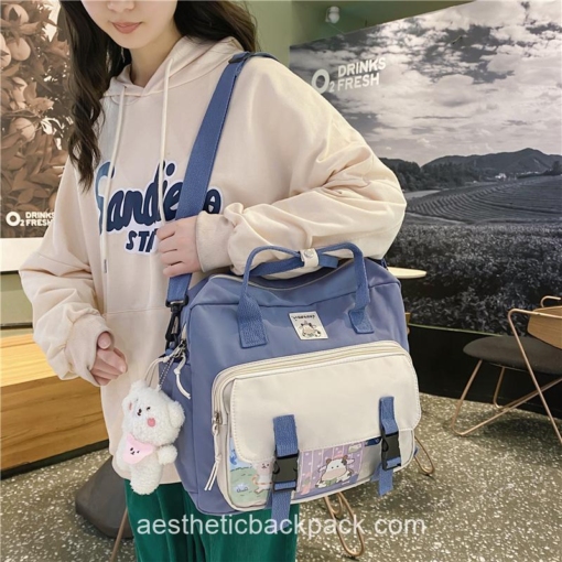 Cool Korean Lovely Waterproof Portable Mochilas Horizontal Backpack 25
