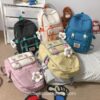 Adorable Japan Style Minimalist Design Leisure Candy Color Backpack 2