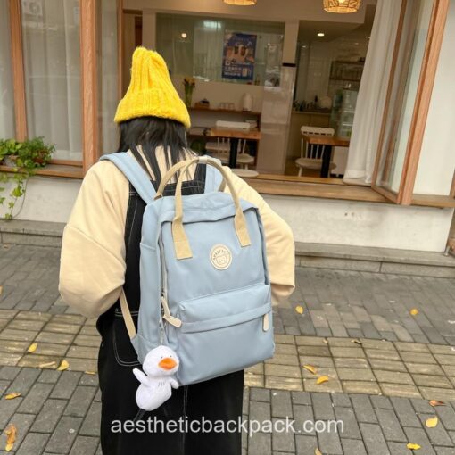 Kawaii Simple Waterproof Rucksack High Quality Backpack 16