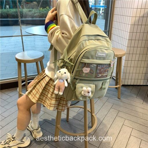 Softie Korea Style Harajuku Aesthetic Backpack 15