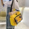 Harajuku Ita Bag Transparent Pocket DIY Cute Pins Anime Horizontal Backpack 13