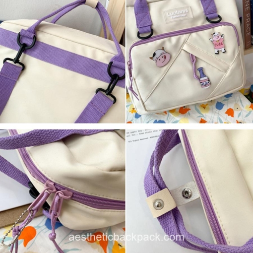 Adorable Korea Style Cute Portable Travel Horizontal Backpack 6