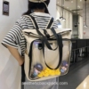 Sweet DIY Anime Itabag Kawaii Clear Pocket Horizontal Backpack 1