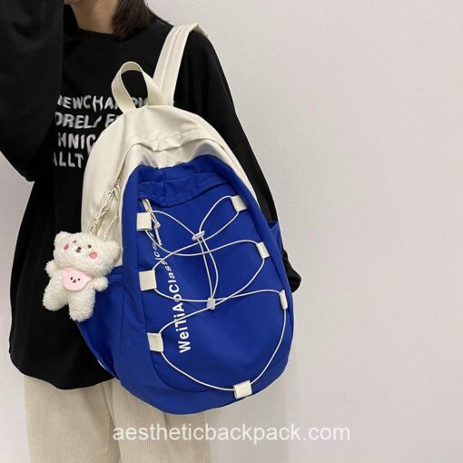 Cozy Large Capacity Candy Color Drawstring Backpack 12