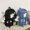 Softie Cute Waterproof Nylon Teddy Duck Aesthetic Backpack 20