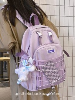 Korean Style Mesh School Bag Waterproof Rucksack Backpack 1
