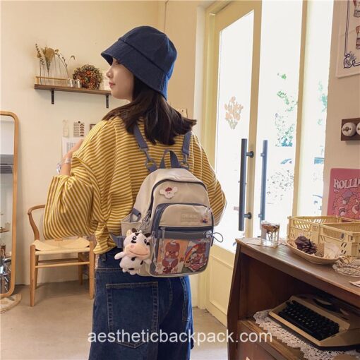 Adorable Korean Style Kawaii Multi-purpose Mini Backpack 12