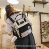 Sweet Korean Style Waterproof Teddy Happy Mini Backpack 17