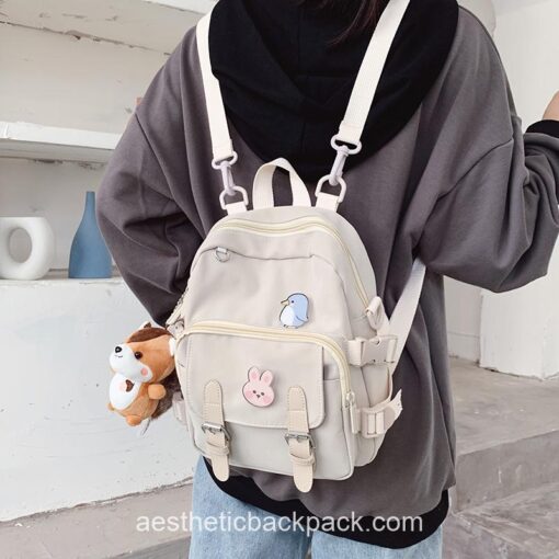Kindhearted Teenage Girls Multi-Function Aesthetic Mini Backpack 16
